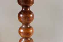 Load image into Gallery viewer, Antique Mahogany Bobbin Tripod Side Table
