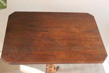 Load image into Gallery viewer, Antique Mahogany Bobbin Tripod Side Table
