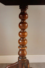 Load image into Gallery viewer, Antique Mahogany Bobbin Tripod Side Table
