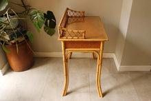 Load image into Gallery viewer, Bamboo &amp; Cane Dressing Table / Desk josriches.co.uk
