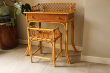 Load image into Gallery viewer, Bamboo &amp; Cane Dressing Table / Desk josriches.co.uk
