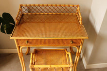 Load image into Gallery viewer, Bamboo &amp; Cane Dressing Table / Desk josriches.co.uk
