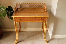 Load image into Gallery viewer, Bamboo &amp; Cane Dressing Table / Desk josriches.co.uk
