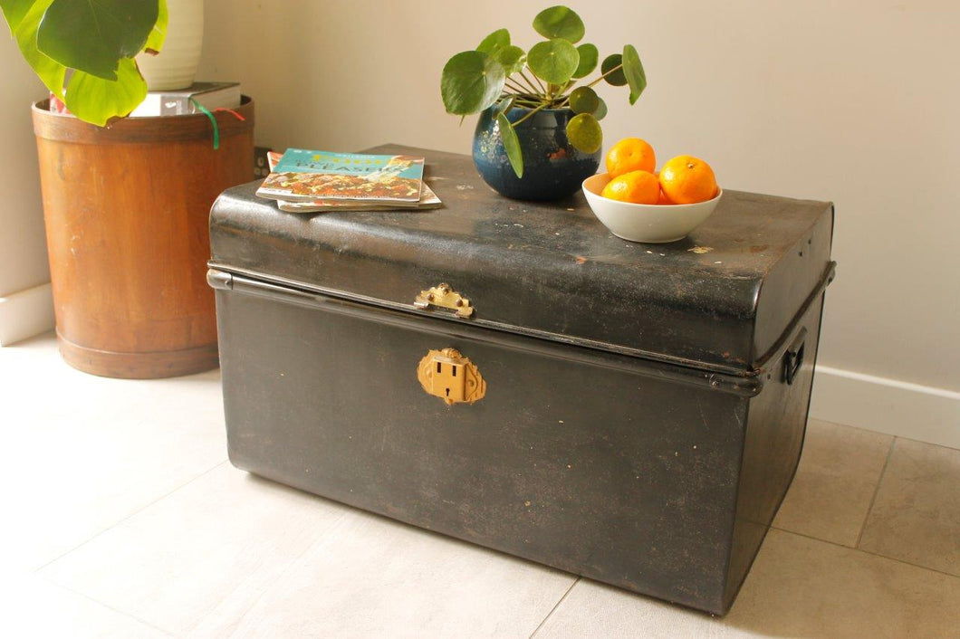 Black Metal Trunk Coffee Table