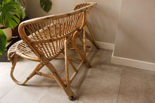 Load image into Gallery viewer, Compact vintage bamboo sofa boho style from josriches.co.uk
