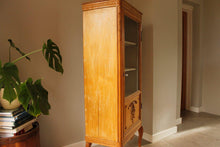 Load image into Gallery viewer, French Relief Carved Beech Wood Display Cabinet
