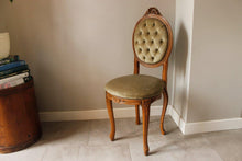 Load image into Gallery viewer, French Button Back Bedroom Chair
