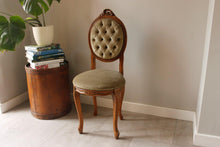 Load image into Gallery viewer, French Button Back Bedroom Chair
