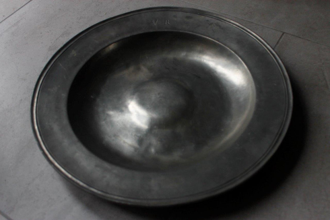 Large Pewter Charger / Armada Plate