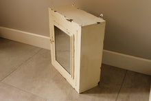 Load image into Gallery viewer, Small Vintage Cream Painted Medical Cabinet
