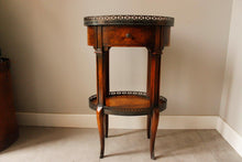 Load image into Gallery viewer,  Contemporary French Bird&#39;s Eye Maple Two Tier Occasional Table - Theodore Alexander
