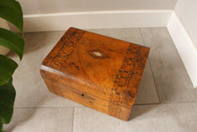 Load image into Gallery viewer, Victorian Walnut Work Box - Tunbridge Ware
