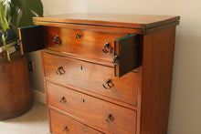 Load image into Gallery viewer, Victorian Mahogany Ladies Chest of Drawers
