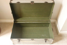 Load image into Gallery viewer, Vintage Aluminium Military Steamer Trunk
