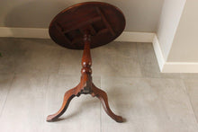 Load image into Gallery viewer, 19th Century Mahogany Oval Tilt Top Tripod Table
