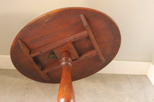 Load image into Gallery viewer, 19th Century Mahogany Oval Tilt Top Tripod Table
