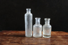 Load image into Gallery viewer, Small Collection of Rustic Victorian Glass Phial Bottle Vases
