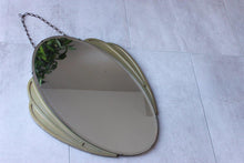 Load image into Gallery viewer, Art Deco Mirror with Gold Scalloped Frame
