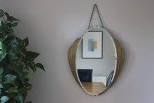 Load image into Gallery viewer, Art Deco Mirror with Gold Scalloped Frame
