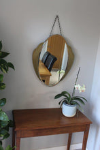 Load image into Gallery viewer, Art Deco Mirror with Gold Scalloped Frame
