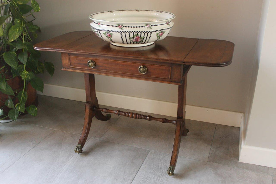 Edwardian Mahogany Drop Leaf Side Table