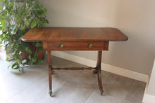 Load image into Gallery viewer, Edwardian Mahogany Drop Leaf Side Table
