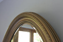 Load image into Gallery viewer, Vintage Gold Oval Mirror
