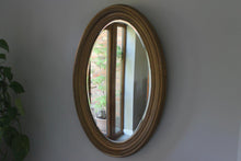 Load image into Gallery viewer, Vintage Gold Oval Mirror
