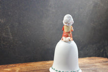 Load image into Gallery viewer, Holly Hobbie &#39;Christmas Blessing&#39; Bell  Fine Bisque Porcelain
