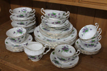 Load image into Gallery viewer, Vintage Adderley &#39;Violet&#39; Fine Bone China - 41 Pieces
