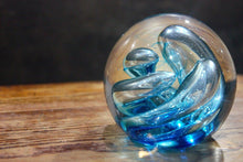 Load image into Gallery viewer, Attractive Medium Glass Paperweight - turquoise
