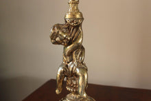 Load image into Gallery viewer, Large Metal Cast Cherub Lamp Base
