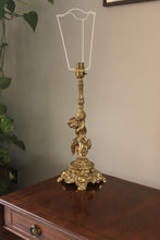 Load image into Gallery viewer, Large Metal Cast Cherub Lamp Base
