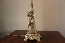 Load image into Gallery viewer, Large Metal Cast Cherub Lamp Base
