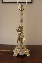 Load image into Gallery viewer, Large Metal Cast Cherub Lamp Base
