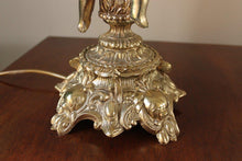 Load image into Gallery viewer, Large Metal Cast Cherub Lamp Base
