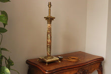 Load image into Gallery viewer, Large Marble and brass corinthian column lamp
