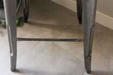 Load image into Gallery viewer, Mid century industrial metal stool josriches.co.uk
