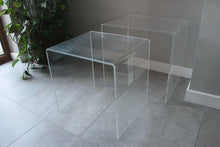 Load image into Gallery viewer, Nest of Two Perspex Acrylic Clear Ghost Tables
