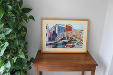 Load image into Gallery viewer, Framed Original Watercolour Painting &#39;Burano, Venice&#39; by Edwin F Mason
