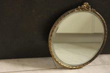 Load image into Gallery viewer, Ornate Round Gold Mirror
