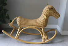 Load image into Gallery viewer, Wicker Rocking Horse
