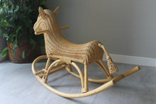 Load image into Gallery viewer, Wicker Rocking Horse
