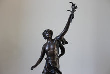 Load image into Gallery viewer, Pair of Victor Rousseau Signed Bronze Classical Statues
