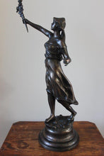 Load image into Gallery viewer, Pair of Victor Rousseau Signed Bronze Classical Statues
