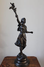 Load image into Gallery viewer, Pair of Victor Rousseau Signed Bronze Classical Statues
