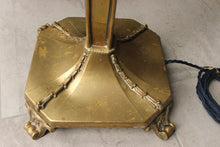 Load image into Gallery viewer, Victorian Adjustable Brass Country House Standard/Floor Lamp
