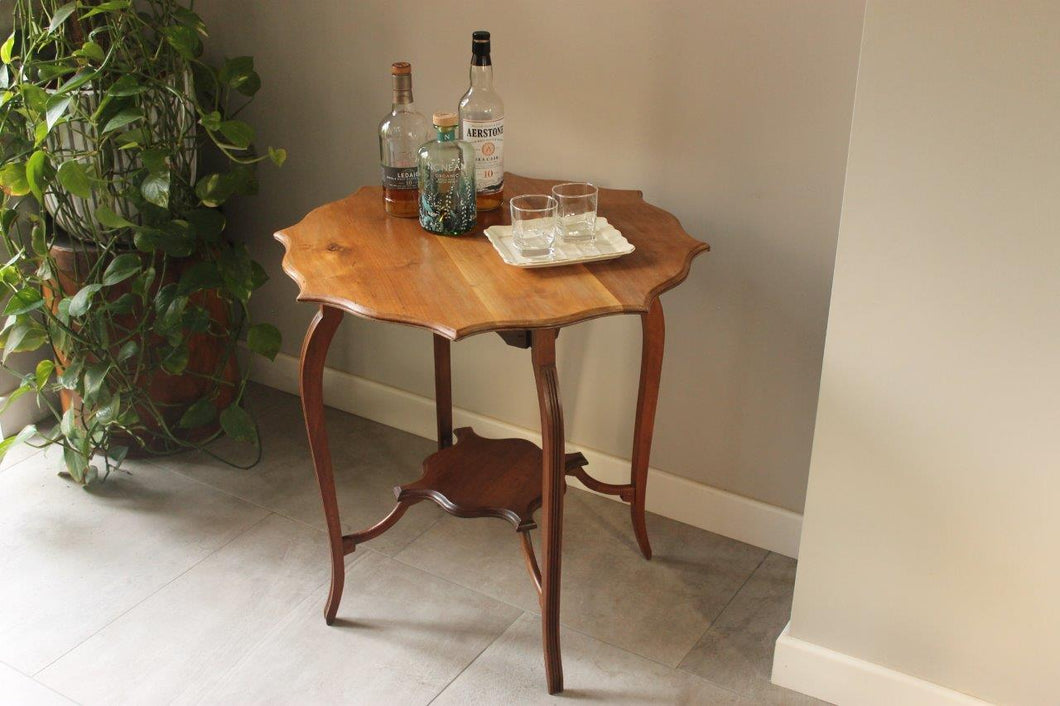 Walnut Topped Octagonal Occasional Table