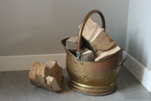 Load image into Gallery viewer, Vintage Brass Coal Scuttle / Log Holder
