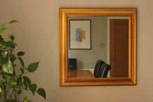 Load image into Gallery viewer, Vintage Gold Square Mirror
